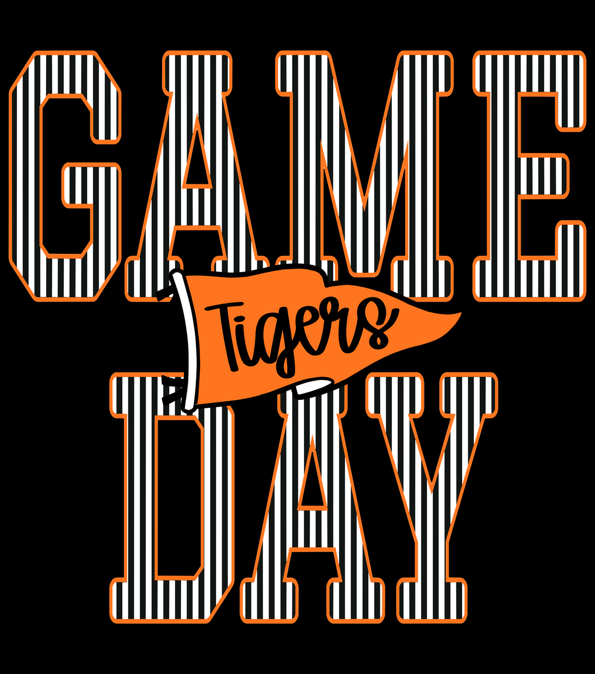 Vertical Stripes Game Day