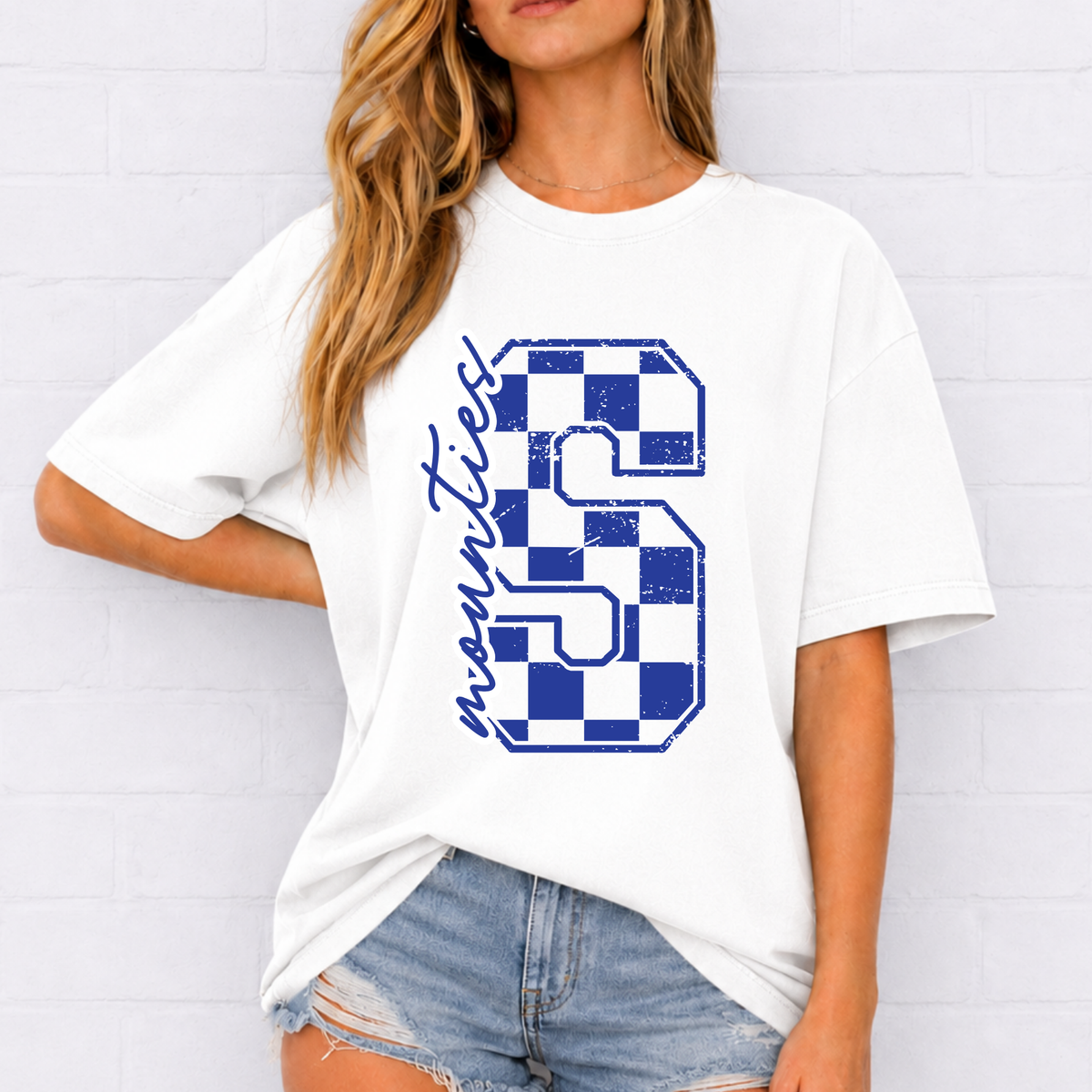 Oversized Checkered S