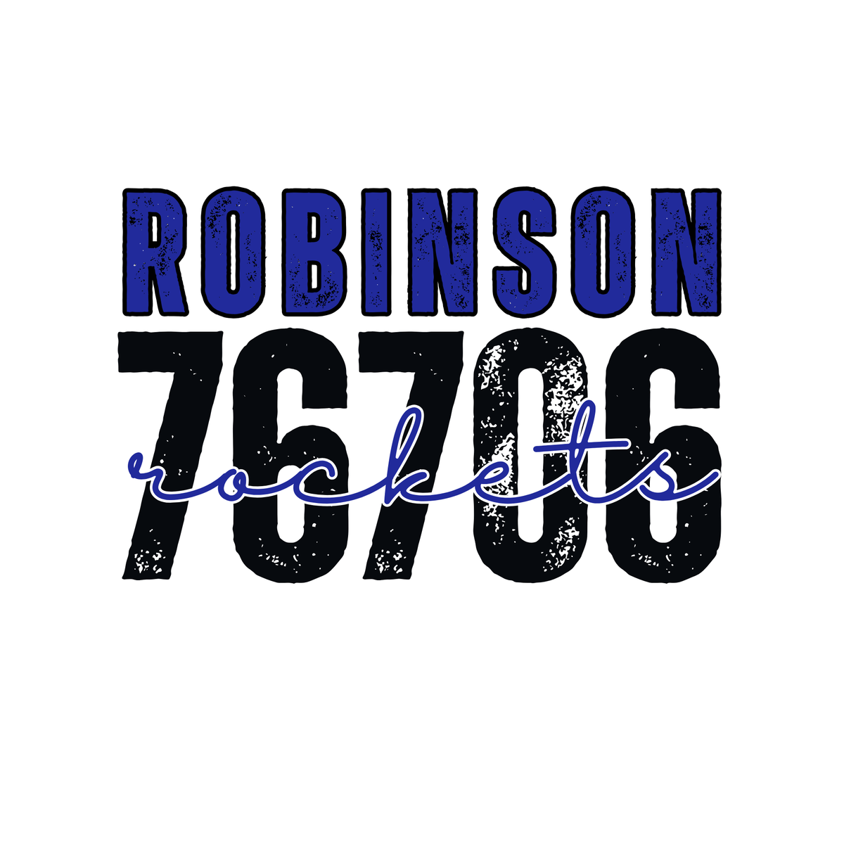 Robinson Rockets 76706 Distressed Spirit Tee
