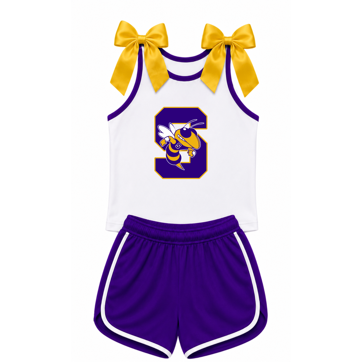 Sabinal Yellowjackets Bow Tie Tank Set