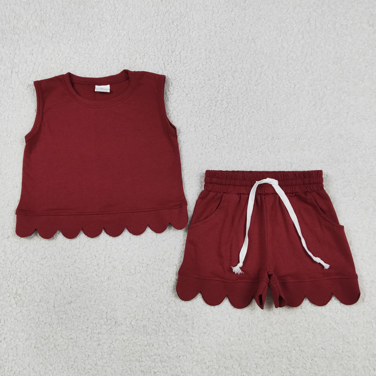 Scalloped Tank + Shorts Set