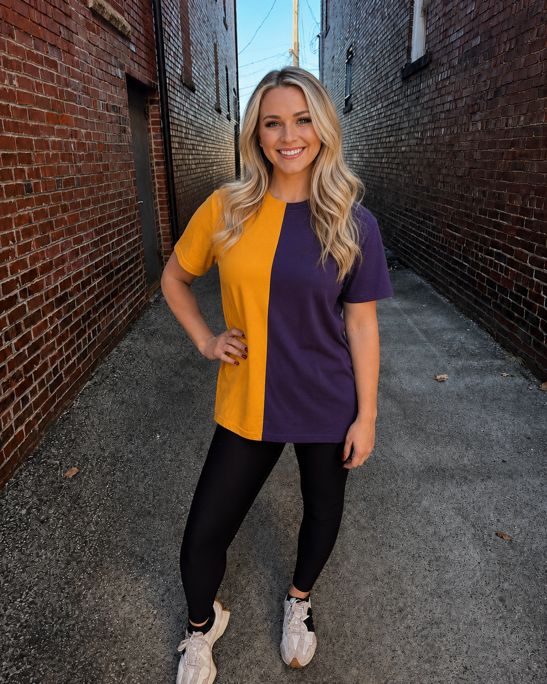 Split Color Spirit Tee