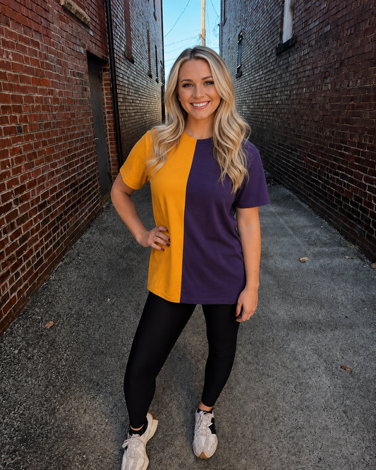 Split Color Spirit Tee