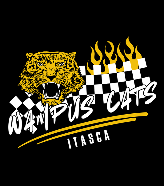Checkered Flame Mascot