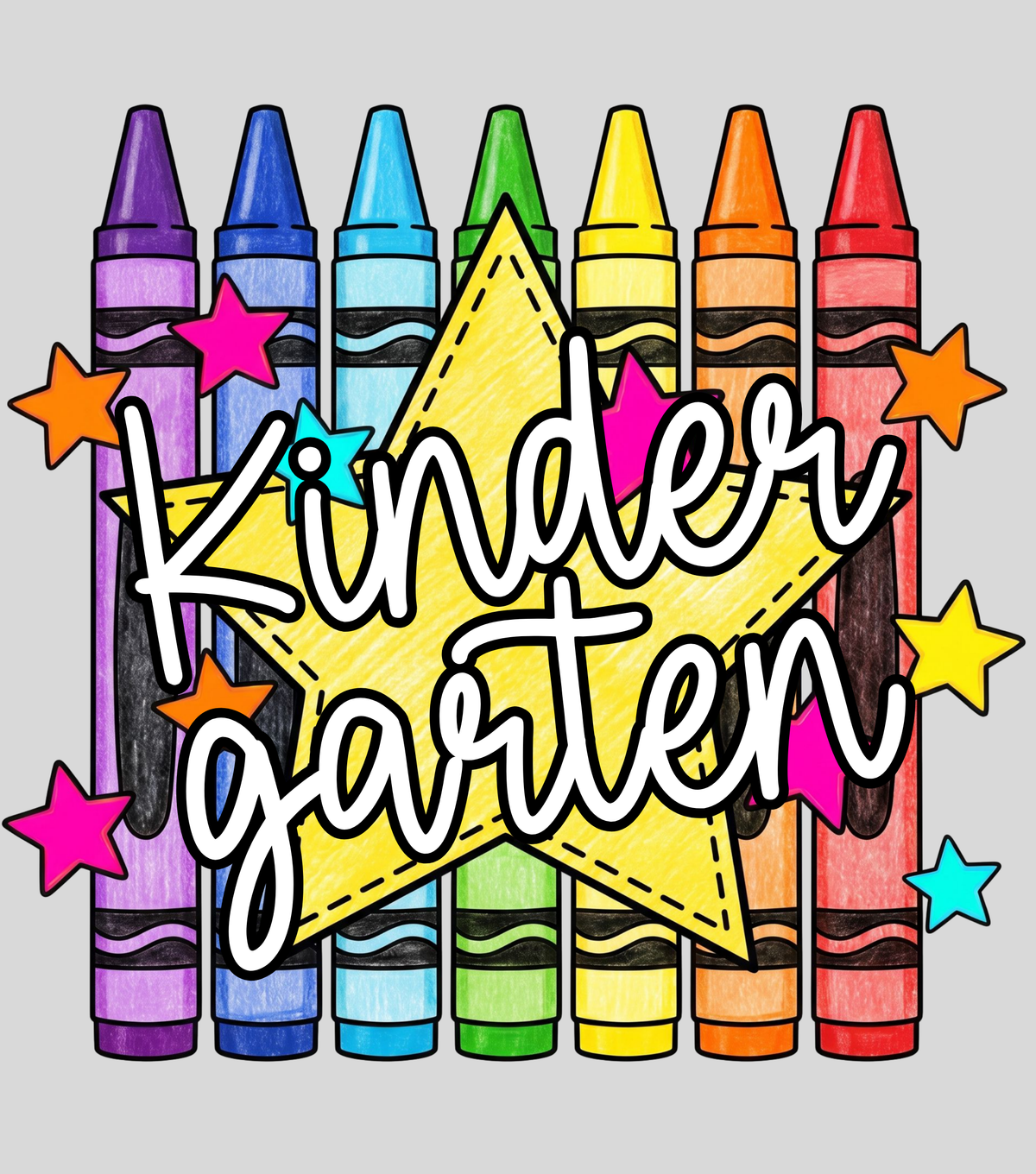 Colorful Crayons Back To School