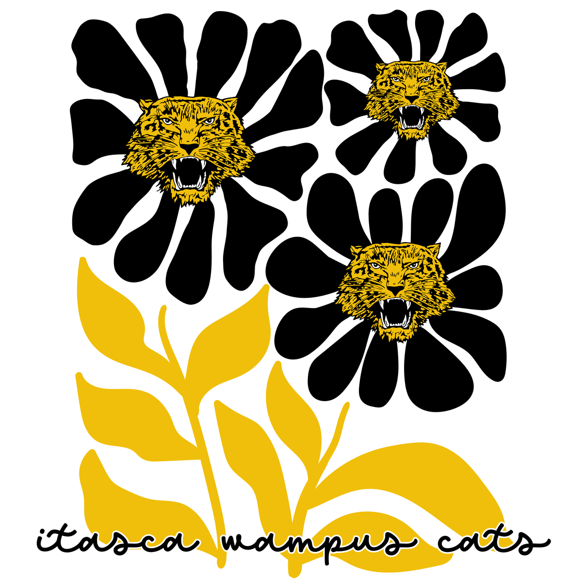 Floral Retro Mascot