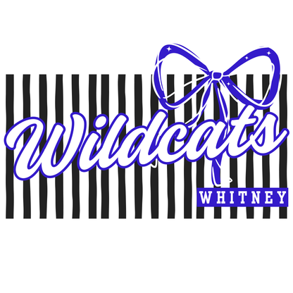 Stripes Bow Custom Mascot