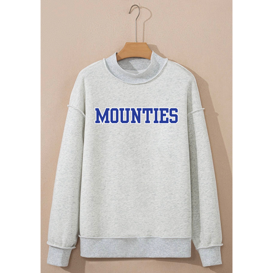 Heather Mock Neck Crewneck