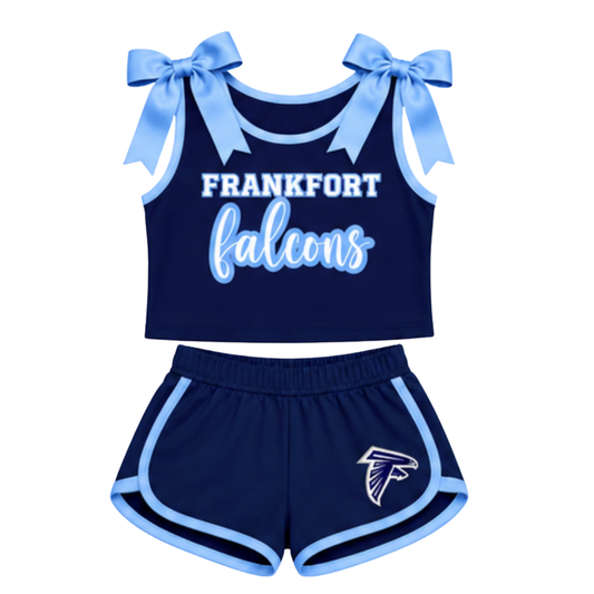 Frankfort Falcons Navy Classic Bow Tie Tank Set