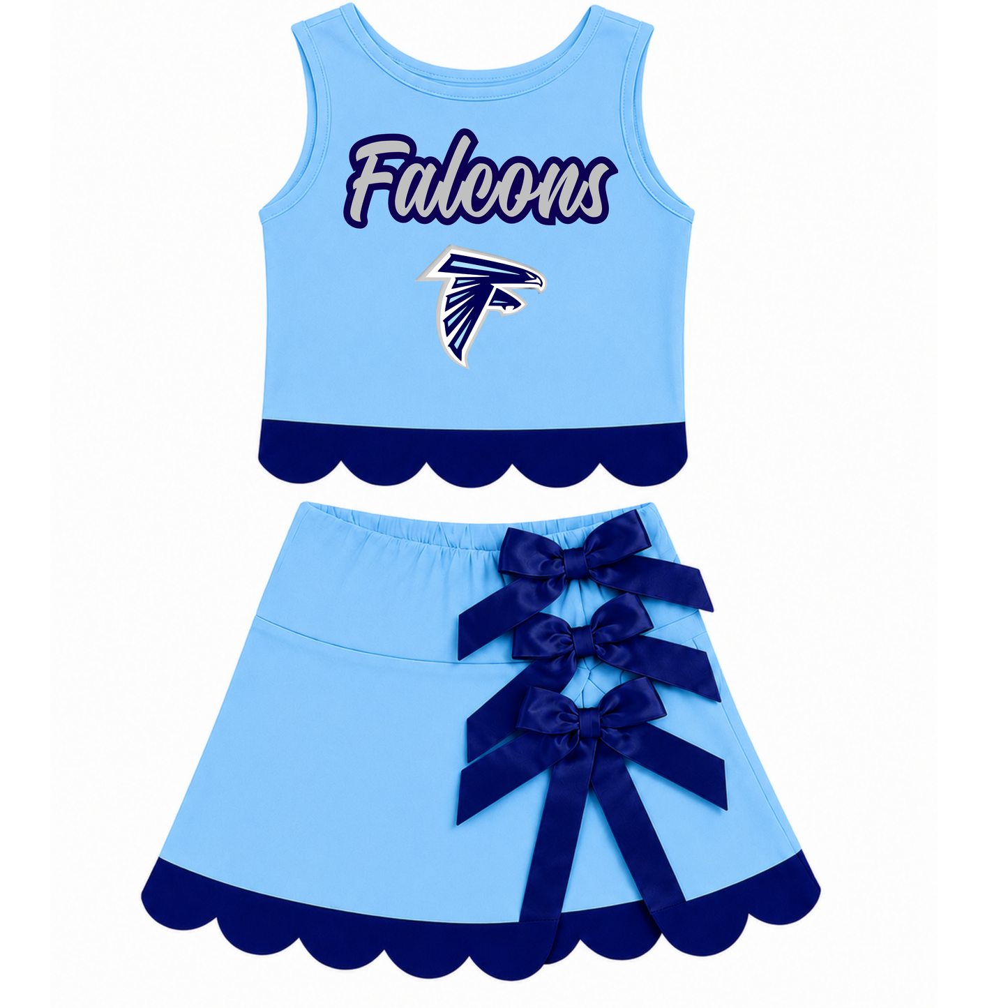 Frankfort Falcons Bow Tie Cheer Set