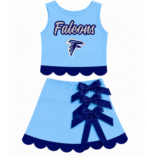 Frankfort Falcons Bow Tie Cheer Set