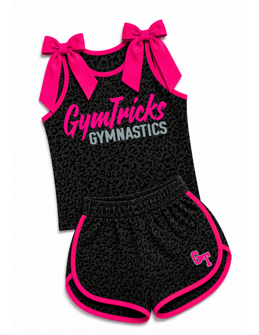 GymTricks Gymnastics Bow Tank & Shorts Set