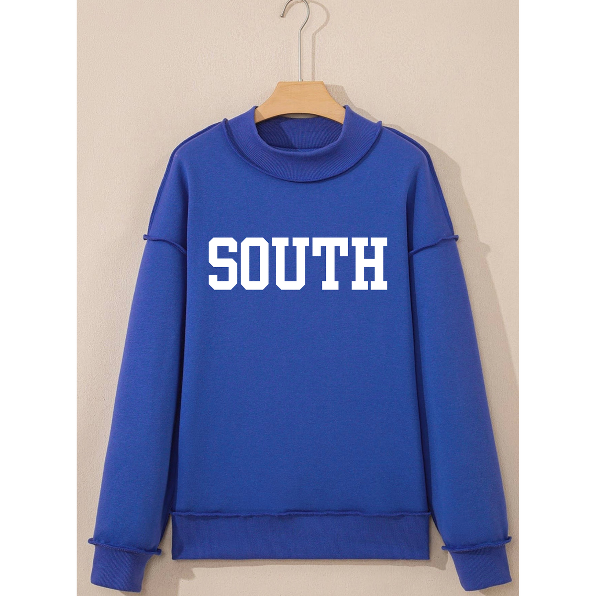 Royal Blue Mock Neck Crewneck