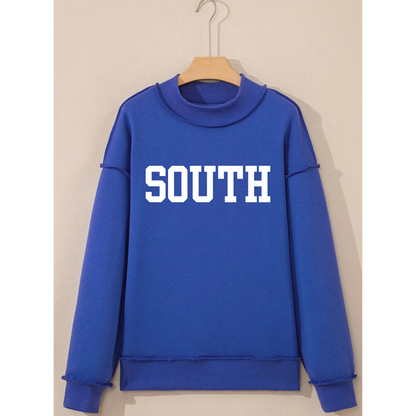 Royal Blue Mock Neck Crewneck