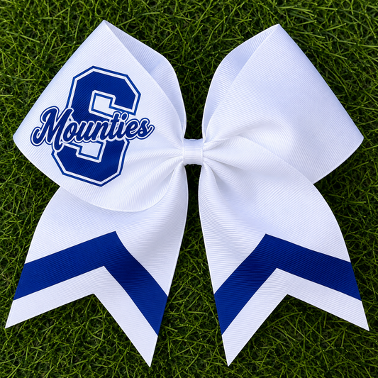 South Mounties Royal & White Boutique Cheer Bow