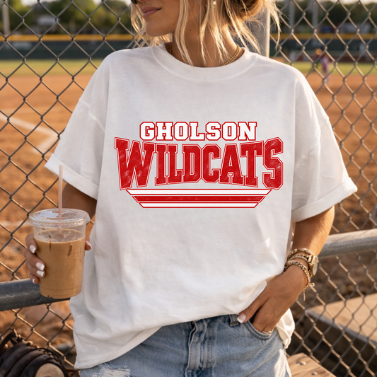 Gholson Wildcats Vintage Collegiate Tee