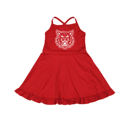 Gholson Wildcats Little Fan Ruffle Dress
