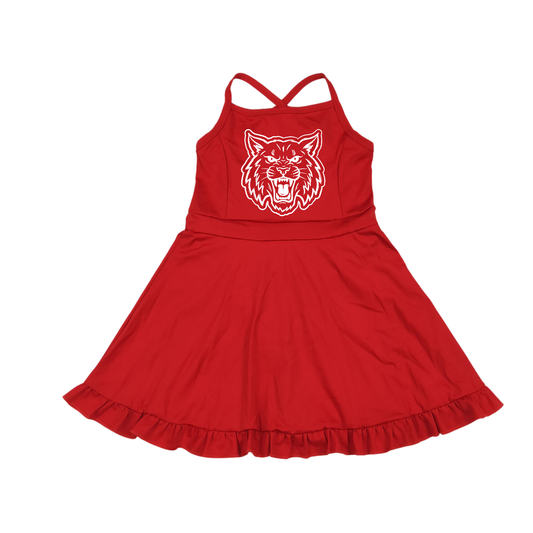 Gholson Wildcats Little Fan Ruffle Dress