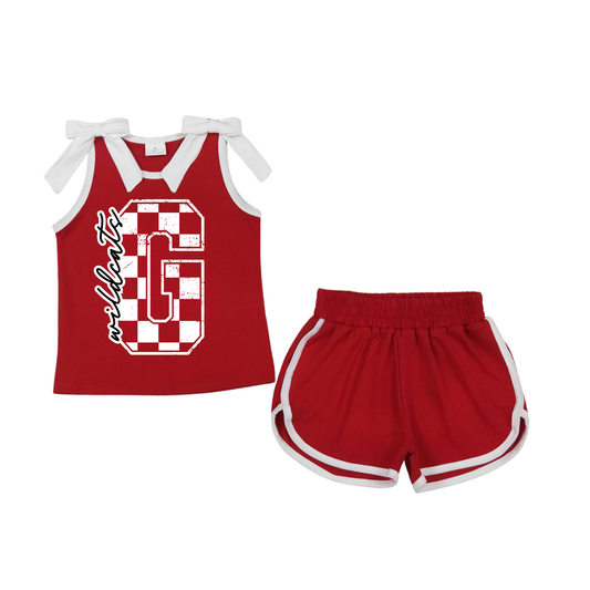 Gholson Wildcats Bow Tie Tank Set