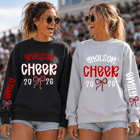 Gholson Wildcat Cheer Team  with Bow