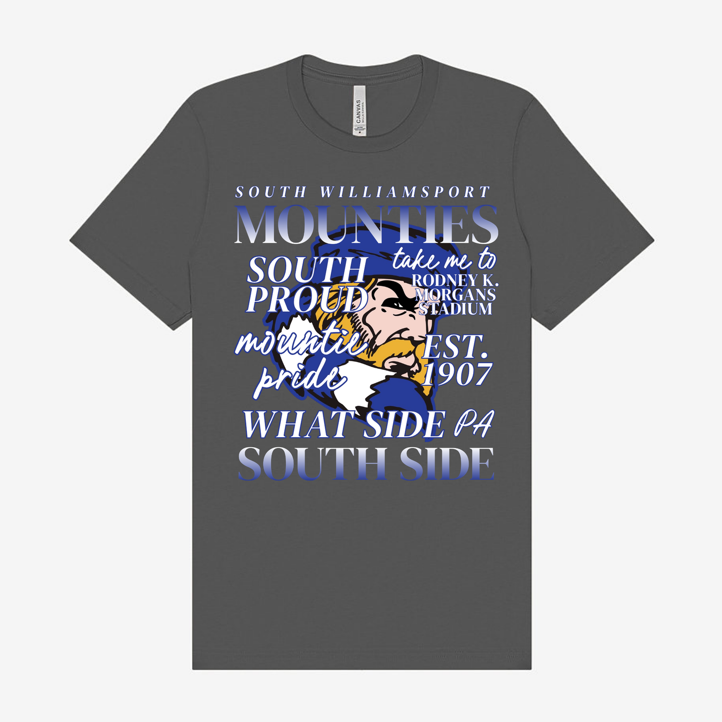 South Williamsport Mounties Vintage Collage Spirit Tee