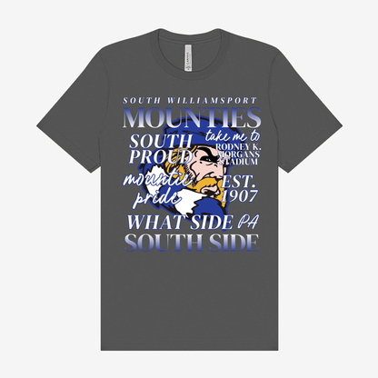South Williamsport Mounties Vintage Collage Spirit Tee