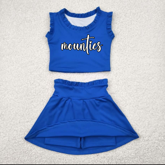 South Mounties Little Fan Ruffle Skort Set