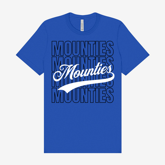Mounties Stacked Script Spirit