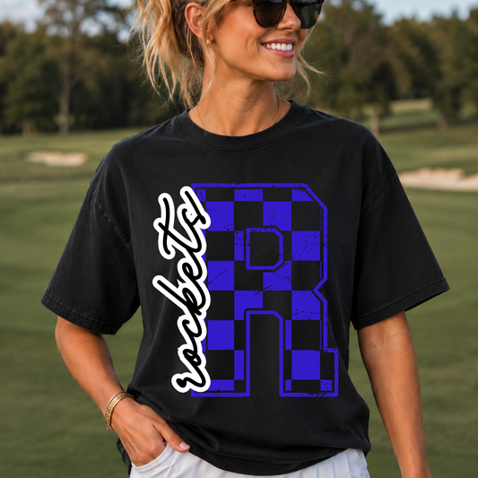Robinson Rockets Checkered R Tee