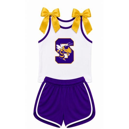 Sabinal Yellowjackets Bow Tie Tank Set