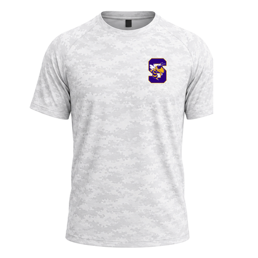Sabinal White Camo Performance Tee
