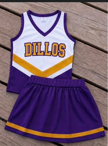 San Saba Purple + Gold Varsity Cheer