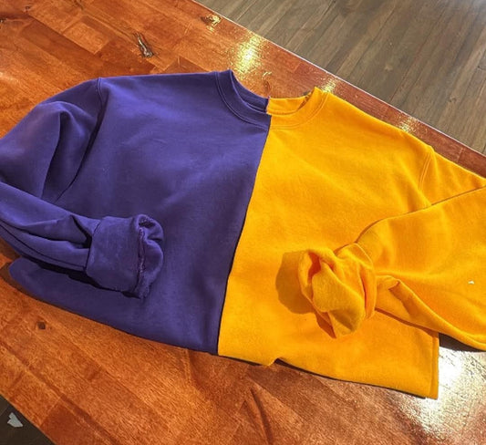 Split Color Crewneck