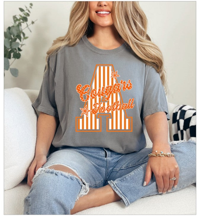 Oversized Striped Initial