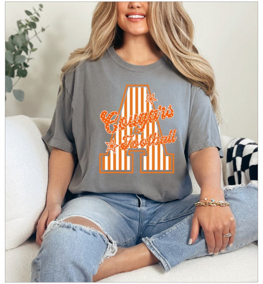 Oversized Striped Initial