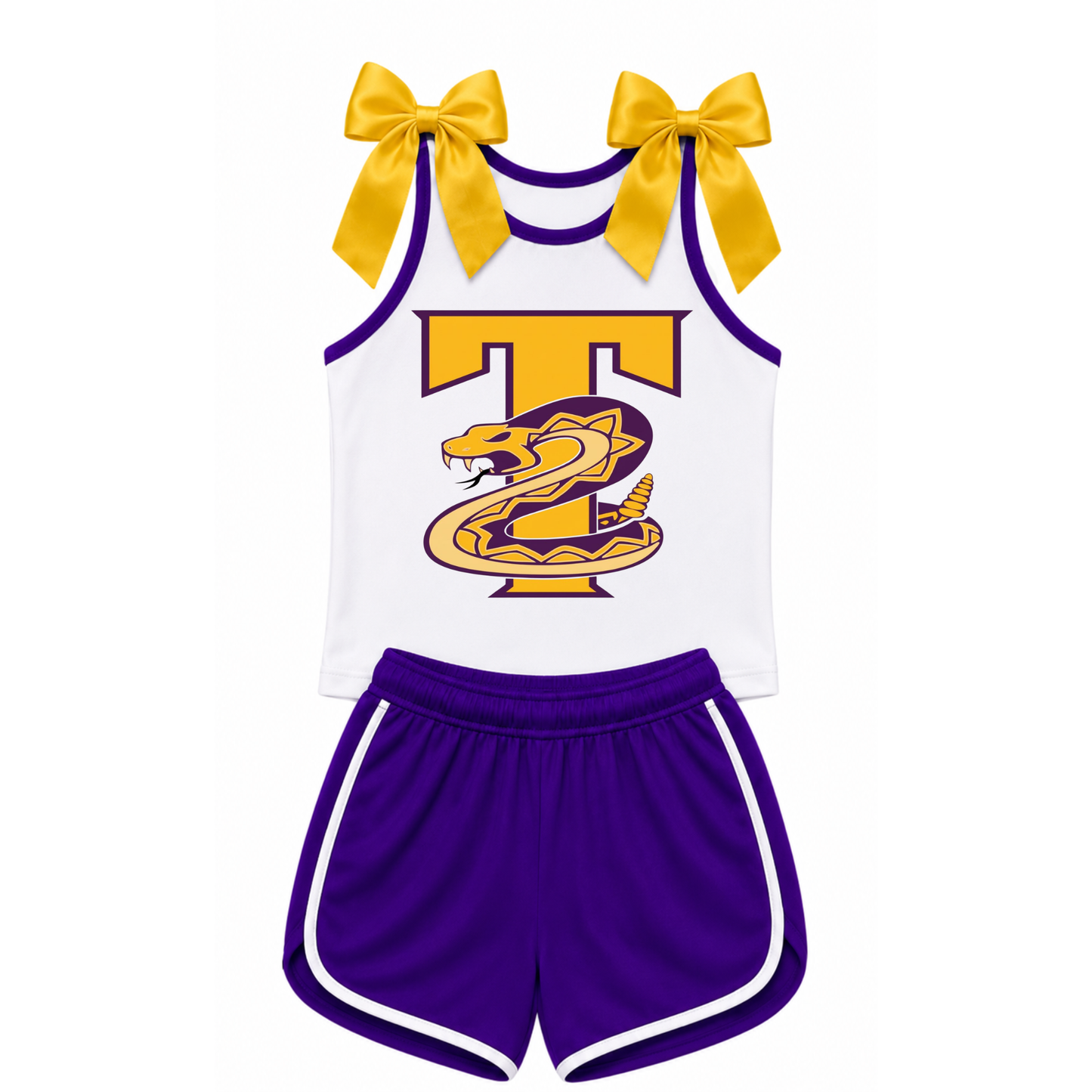 Youth Bow Tie Tank Set